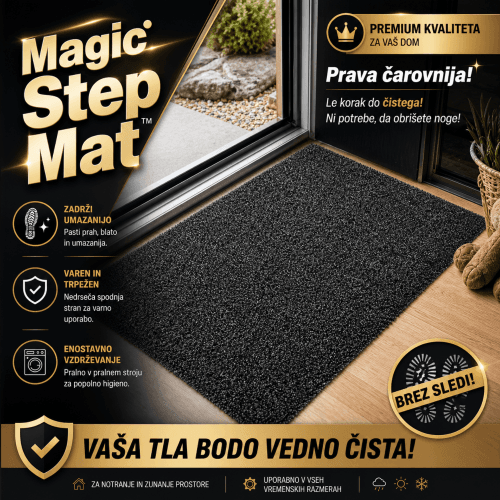 Magic Step Mat XXL – barvne različice predpražnika Predpražnik Magic Step Mat XXL v različnih barvah – vpojni in nedrseči predpražnik za dom.