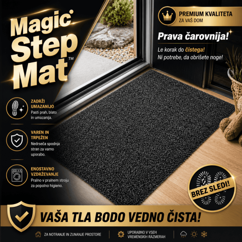 Magic Step Mat XXL – barvne različice predpražnika Predpražnik Magic Step Mat XXL v različnih barvah – vpojni in nedrseči predpražnik za dom.