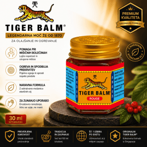 Tiger Balm rdeči – grelni zeliščni balzam za mišice in sklepe