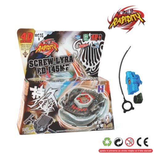 RAPIDITY 4D scew ly Top Metal Fusion Master 4D Screw Lyra