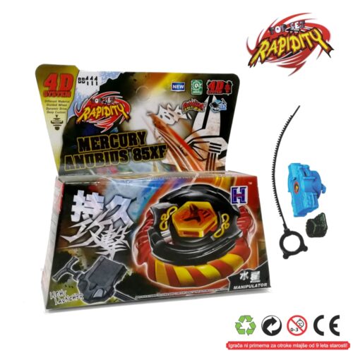 RAPIDITY 4D mercury nanubus Top Metal Fusion 4D Mercury Anubis 85XF