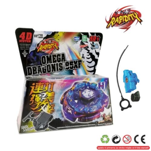 RAPIDITY 4D omega Top Metal Fusion 4D Omega Dragons