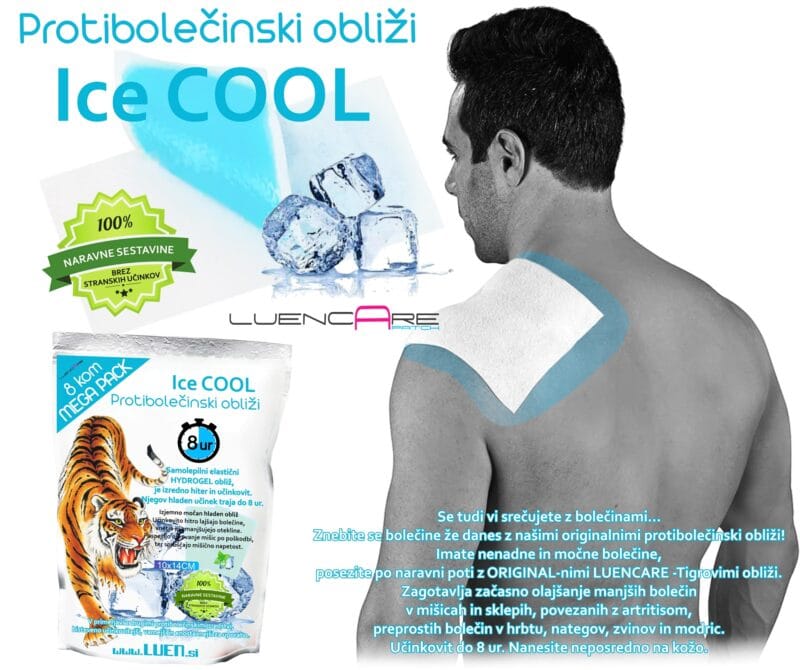 WEB ICE COOL 2 Protibolečinski hladni obliži-ICE COOL