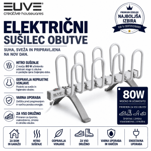 EUVE sušilnik čevljev – 4 pari električni sušilnik za čevlje EUVE – primeren za 4 pare čevljev
