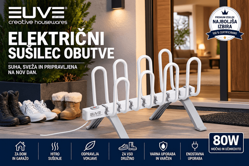 EUVE sušilnik čevljev – 4 pari