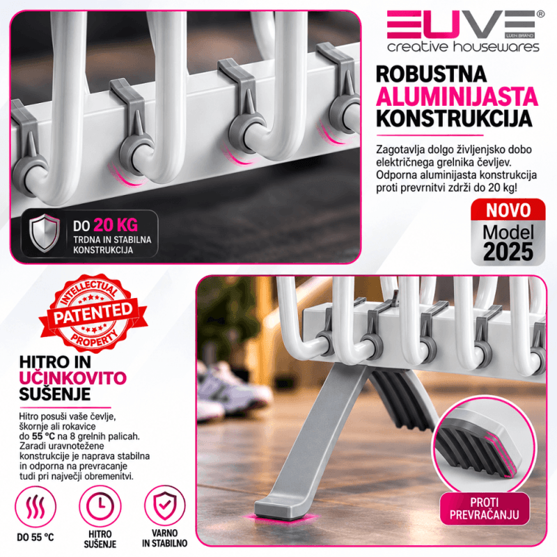 EUVE sušilnik čevljev – 4 pari EUVE sušilnik čevljev – 4 pari