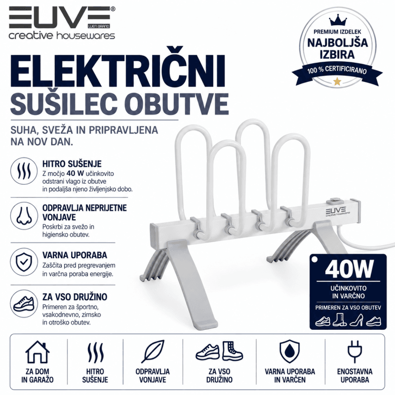 EUVE sušilnik čevljev – 2 parA EUVE sušilnik čevljev – 2 parA