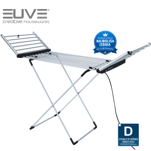 Električno stojalo za SUŠENJE PERILA EUVE MODEL XXXL D – 310W, stabilno in zložljivo