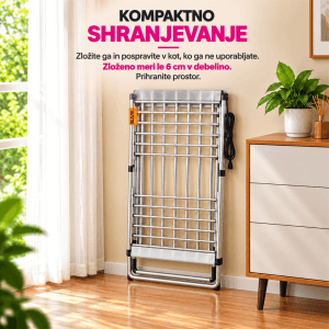 Električno stojalo za sušenje perila EUVE – tiho in varčno sušenje Električno stojalo za sušenje perila EUVE – tiho in varčno sušenje