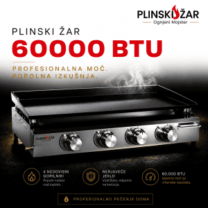 Namizni plinski žar Plancha XXL Namizni plinski žar Plancha XXL z veliko kuhalno površino