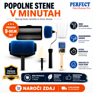 Paint Runner Pro Blue – komplet za barvanje Paint Runner Pro Blue komplet valjčkov za barvanje brez kapljanja