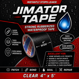 Jimator Tape vodoodporni trak za zakrpanje puščanja – močno tesnjenje tudi pod vodo