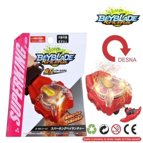 Beyblade Burst Booster B-166 Superking Sparking Launcher L