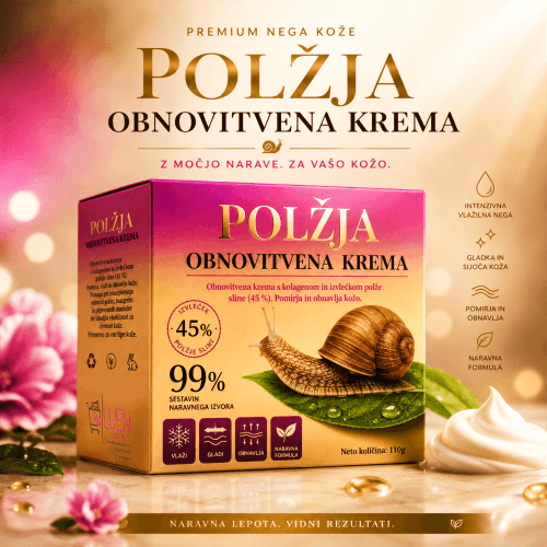 Polžja obnavljalna krema z 99% polžjim izvlečkom za regeneracijo kože