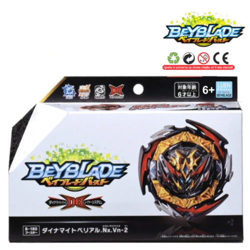 BEYBLADE burst 180 Beyblade BURST DB B-180 Booster Dynamite Belial.Nx.Vn-2+ Gyro with B-184 LR String Launcher