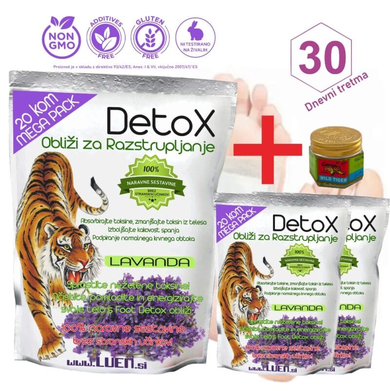 DETOX L 1+2 Detox-OBLIŽI ZA RAZSTRUPLJANJE-Lavanda