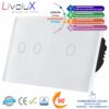 Bela 1xTWO Touch navadno+1xONE Touch dimmer