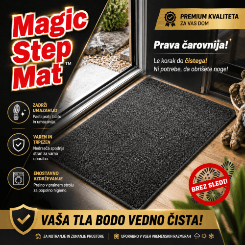 Magic Step Mat XXL – barvne različice predpražnika Predpražnik Magic Step Mat XXL v različnih barvah – vpojni in nedrseči predpražnik za dom.