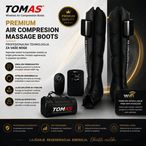 TOM AS kompresijski sistem za regeneracijo nog TOM AS – sistem za regeneracijo nog s kompresijo zraka