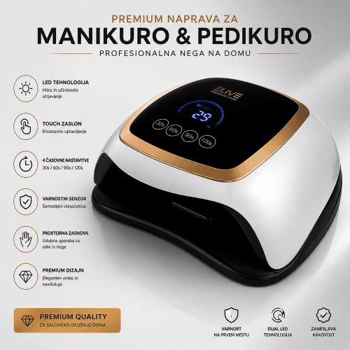 LED/UV profesionalna lučka za nohte za hitro sušenje gel lakov