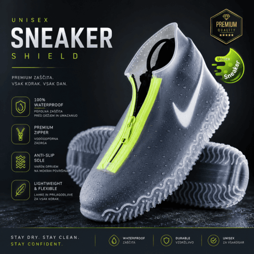 Zaščita za čevlje – Sneaker / Shoe Cover Zaščita za čevlje Sneaker – vodoodporna prevleka proti dežju in umazaniji