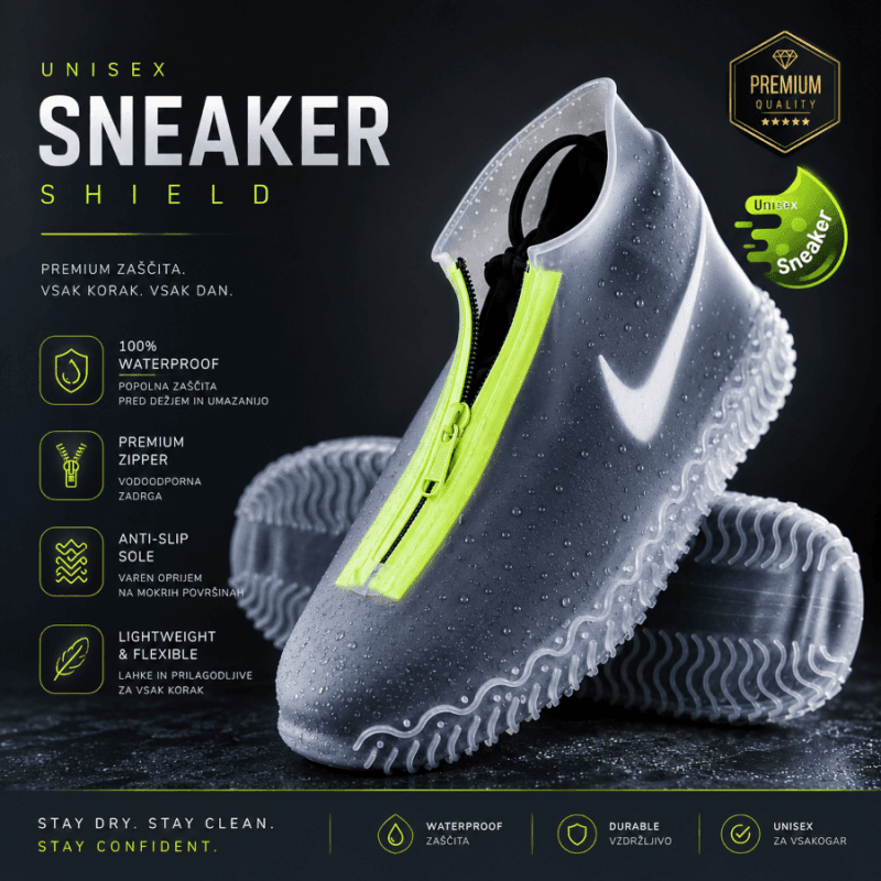 Zaščita za čevlje Sneaker – vodoodporna prevleka proti dežju in umazaniji