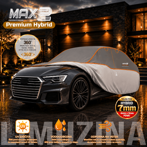 MAX2 pokrivalo za zaščito pred točo – LIMUZINA Pokrivalo za avto proti toči MAX2 Premium Hybrid za LIMUZINA