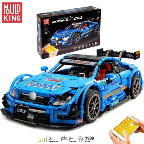 Mould King 13073 dirkalni avto – športni model iz kock