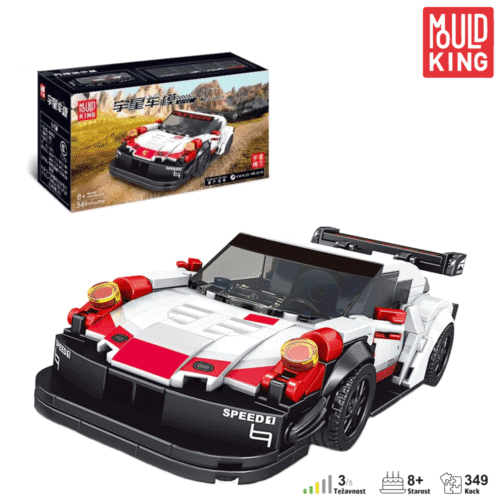 Mould King 27010 Porsche 911 – rdeč športni avto iz kock