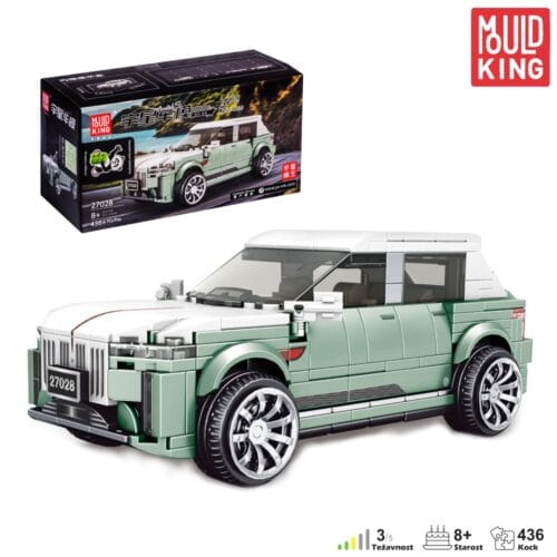 Mould King 27028 Rolls Royce model iz kock – modri luksuzni avto