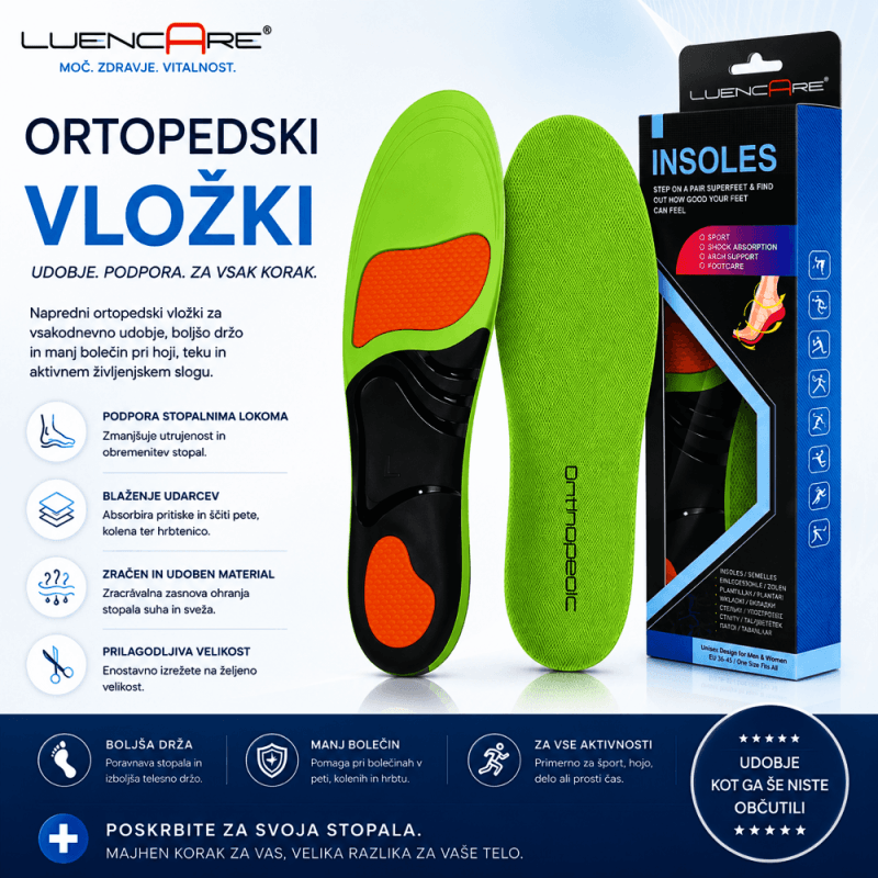 Ortopedski vložki Shock-Absorbing GEL za podporo loku in blaženje udarcev Ortopedski vložki Shock-Absorbing GEL za podporo loku in blaženje udarcev