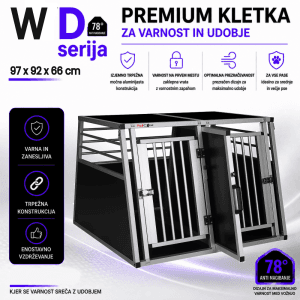 ALU KLETKA PRO aluminijasta transportna kletka za psa MODEL W