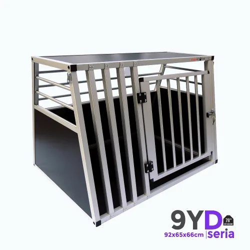 Alu kletka za prevoz psa Y9 – aluminijasta transportna kletka za avto