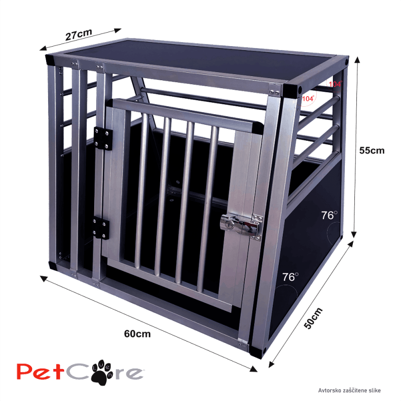 Aluminijasta transportna kletka za psa ALU BOX Y5