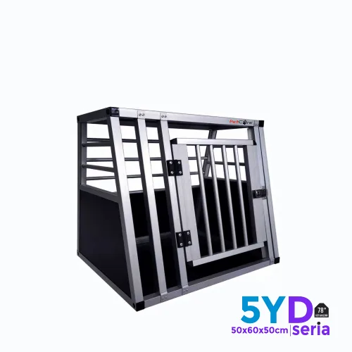 Alu kletka za prevoz psa Y5 – aluminijasta transportna kletka za avto