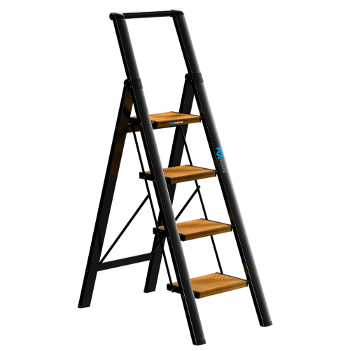 domača lestev 4 stop (1) 4-stopenjske aluminijaste zložljive lestve