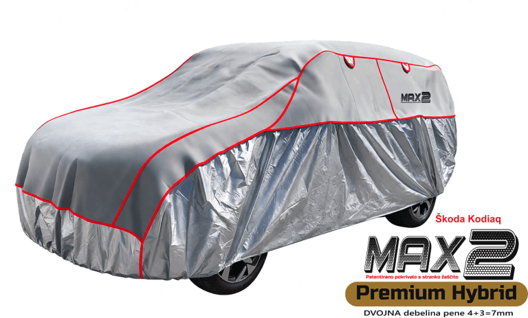 MAX2 pokrivalo proti toči s stransko zaščito za SUV vozila Škoda Kodiaq