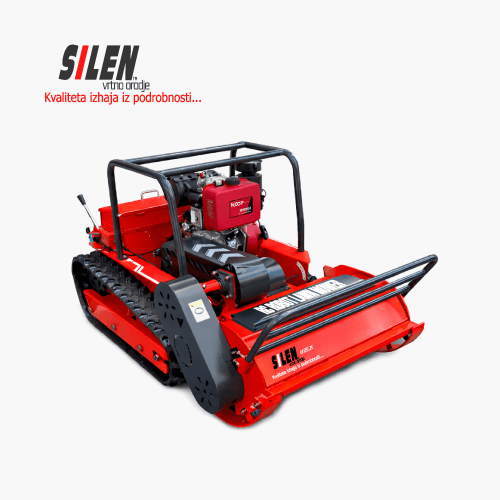 Daljinsko voden hibridni rotacijski mulče120 cm za zahtevne terene