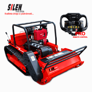 Daljinsko voden hibridni rotacijski mulče120 cm za zahtevne terene