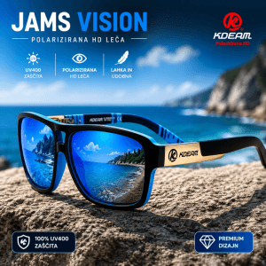 JAMS Vision sončna očala modra polarizirana UV400 – športna očala z zaščito pred soncem