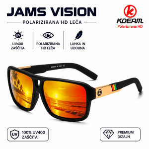 JAMS Vision sončna očala modra polarizirana UV400 – športna očala z zaščito pred soncem