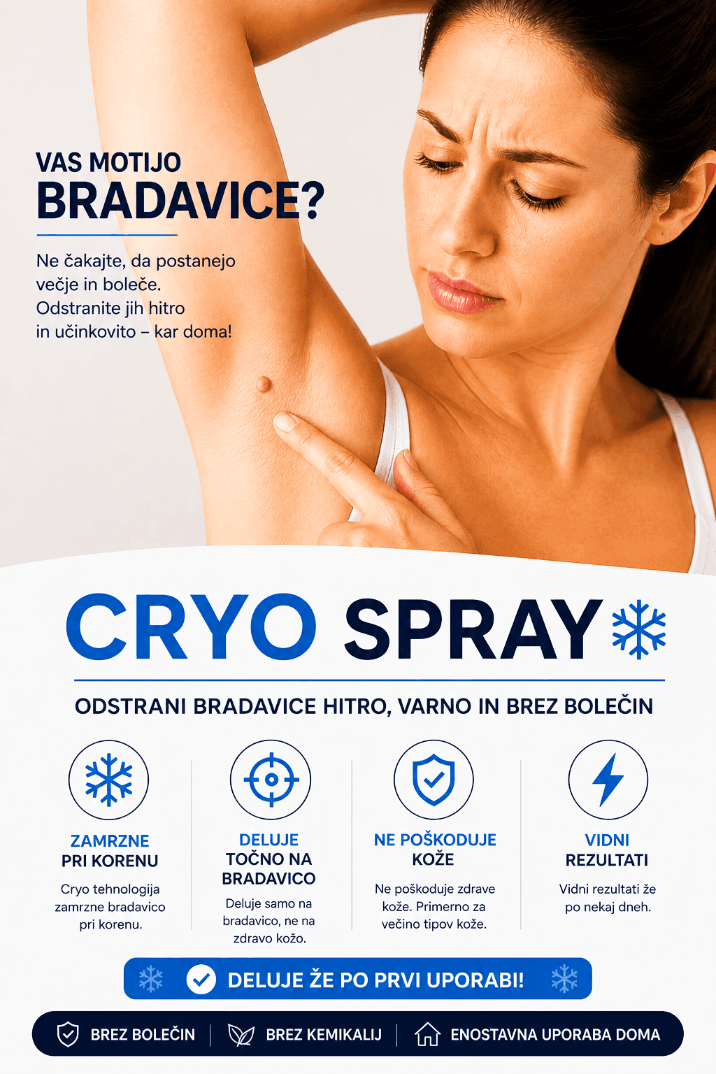 Cryo spray za odstranjevanje bradavic doma – hitro, varno in učinkovito