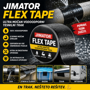 Jimator Tape vodoodporni trak za zakrpanje puščanja – močno tesnjenje tudi pod vodo