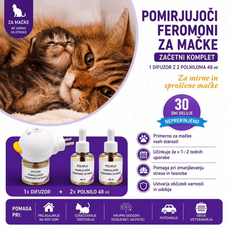 ChatGPT Image 7. jun. 2026, 12_02_50 (1) (1) Pomirjujoči feromoni za mačke – difuzor komplet + 2 polnili 48 ml