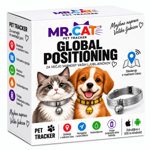 MR.CAT pametni GPS sledilnik za mačke in pse z ovratnico