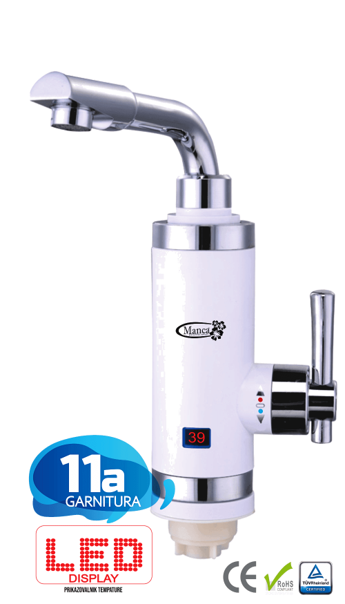 grelna pipa Manca 11a z LED prikazom temperature